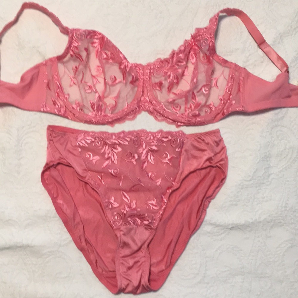 Sensuous Lace bra and panty set 38 DD and Large